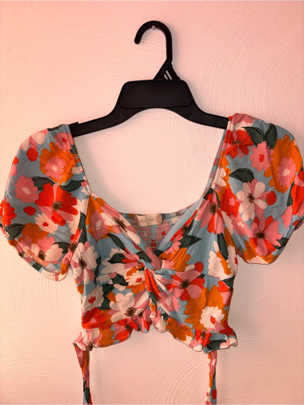 Altar’d State Floral Crop Top Size S
